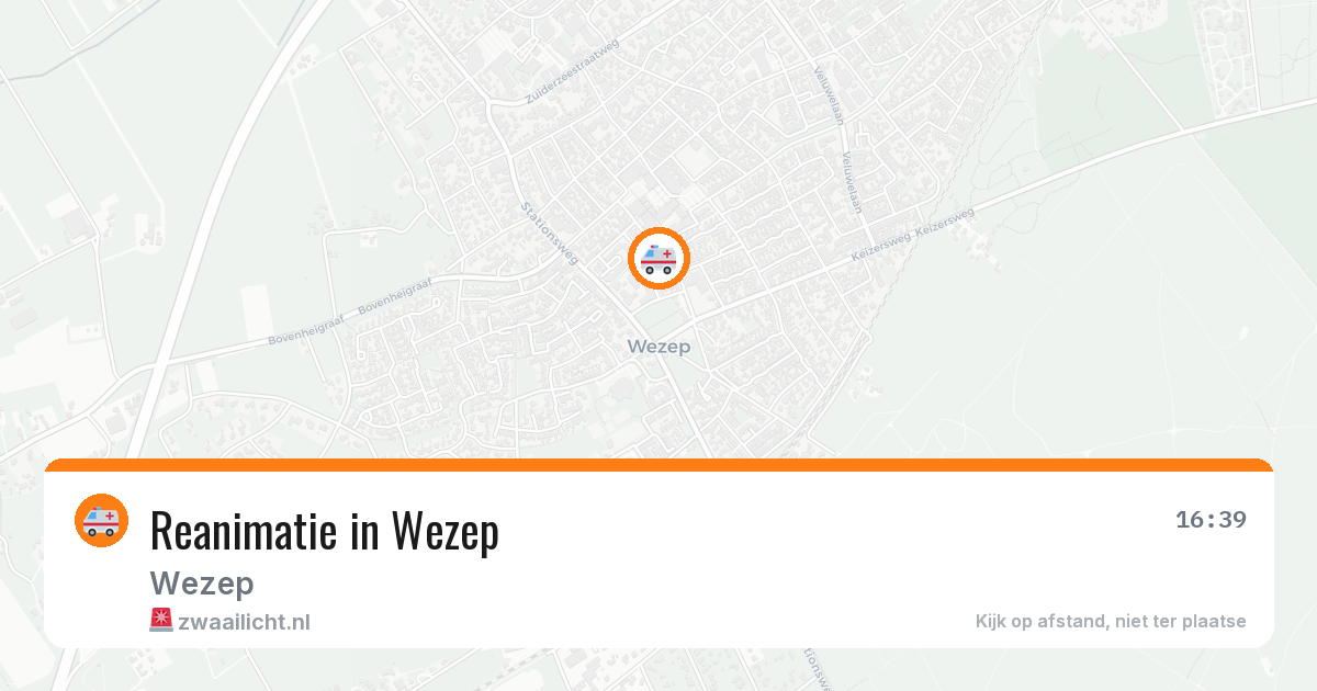 Reanimatie in Wezep — 26 mrt 2026