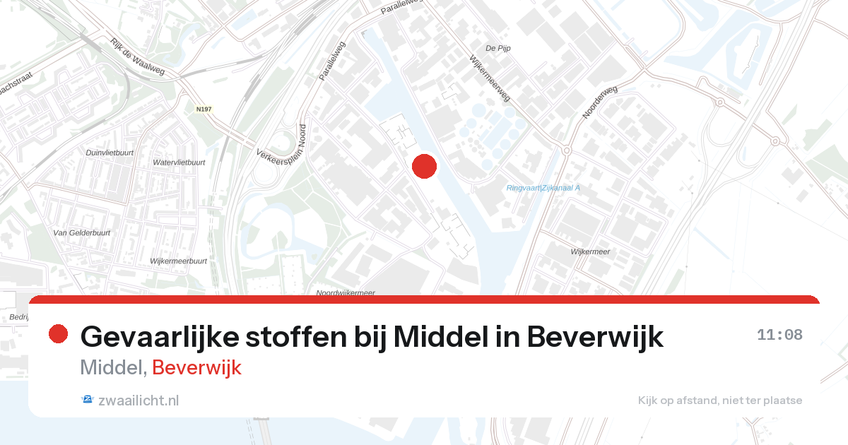 Gevaarlijke stoffen bij Middel in Beverwijk — 11 jun 2026