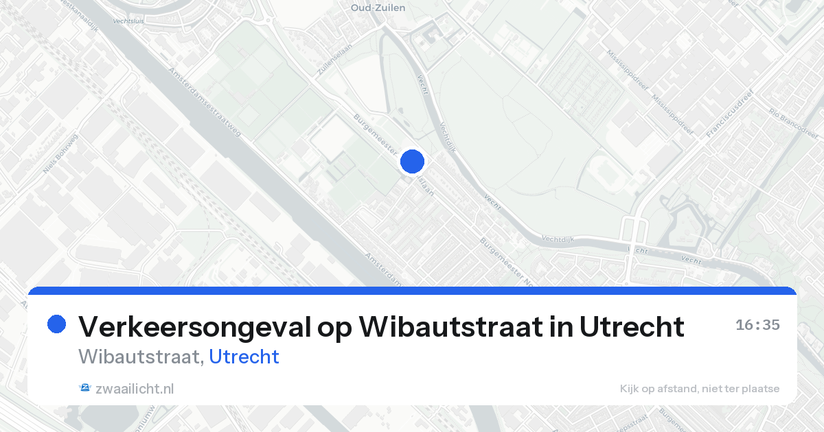 Verkeersongeval op Wibautstraat in Utrecht — 18 aug 2026