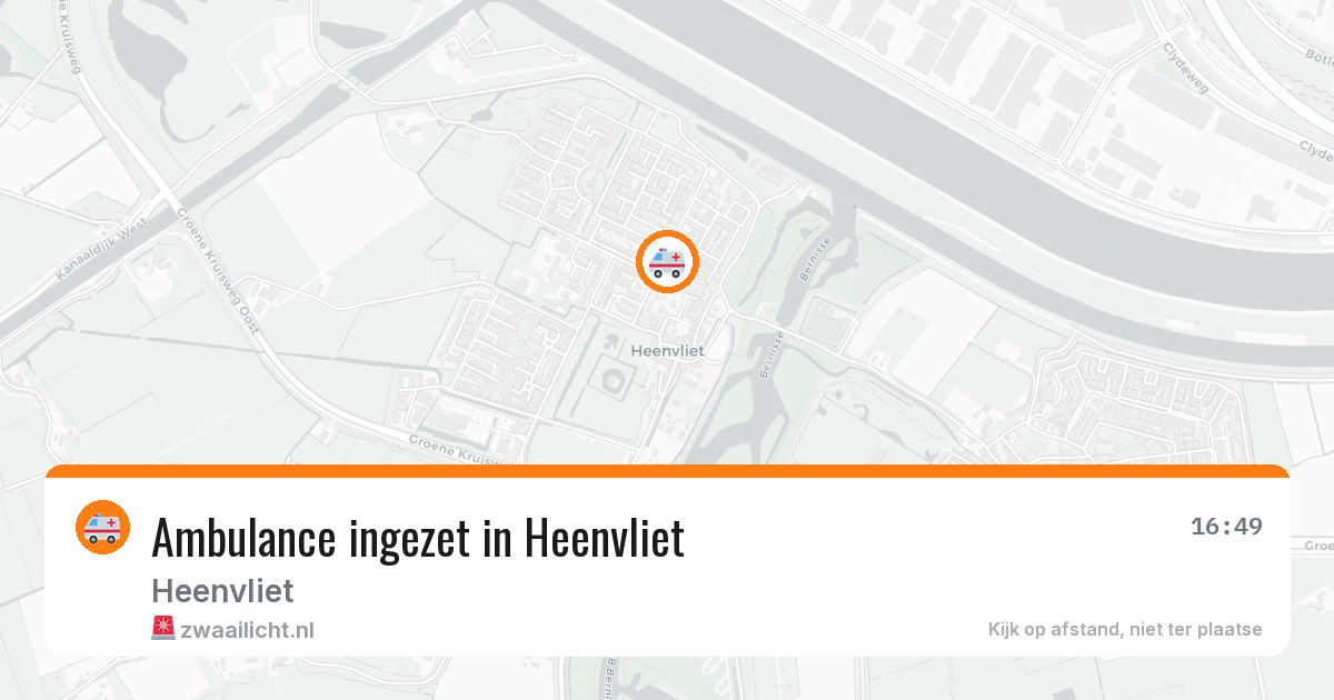 Ambulance ingezet in Heenvliet — 12 mei 2026
