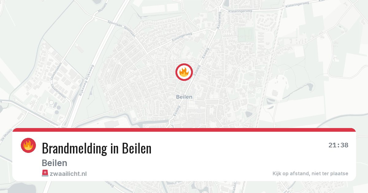 Brandmelding in Beilen — 6 jul 2026