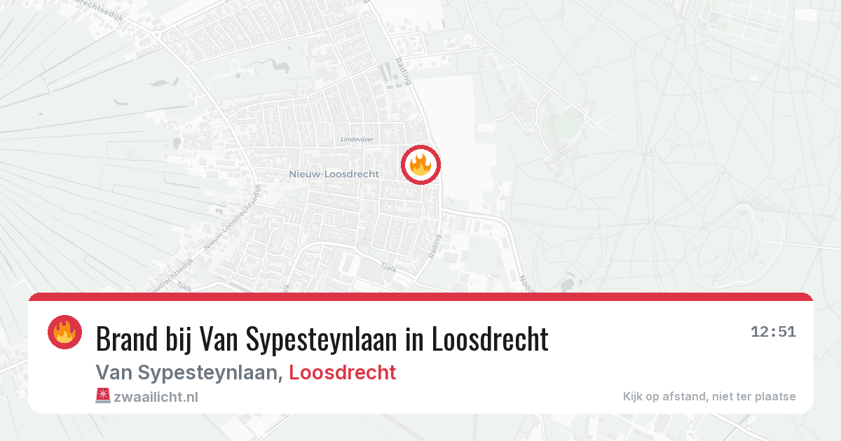 Brand bij Van Sypesteynlaan in Loosdrecht — 31 jul 2026