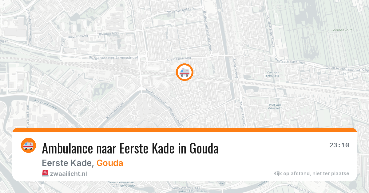 Ambulance naar Eerste Kade in Gouda — 28 jul 2026