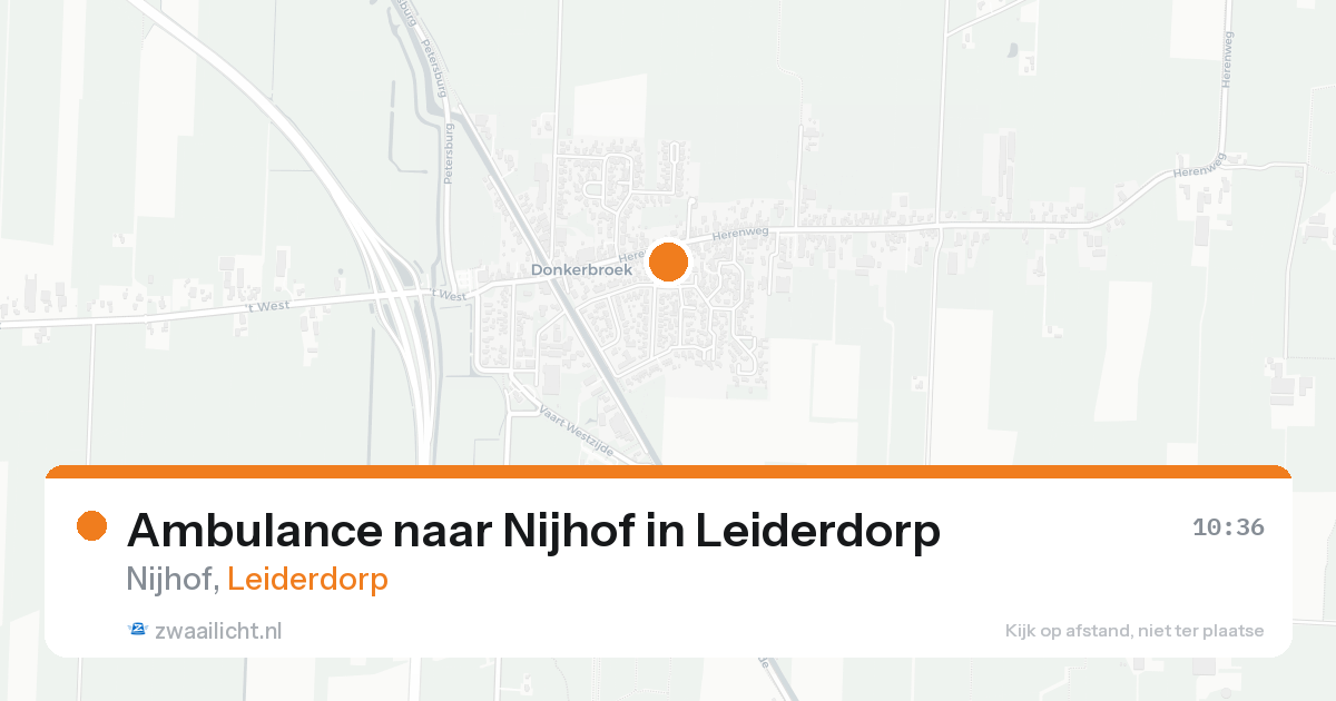 Ambulance naar Nijhof in Leiderdorp — 20 aug 2026