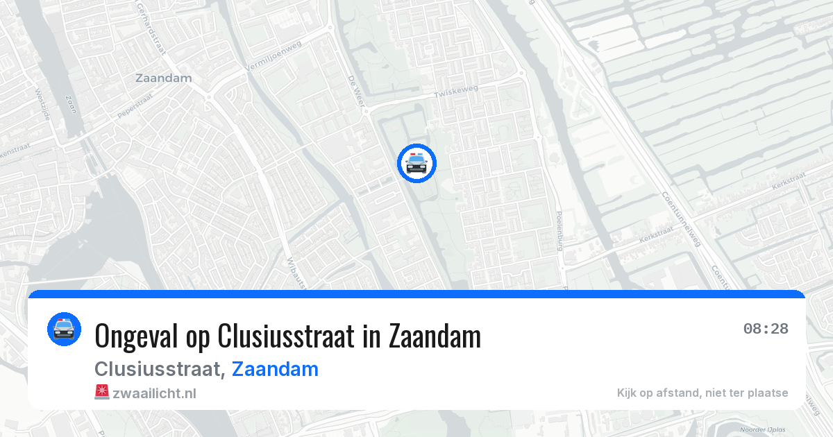 Ongeval op Clusiusstraat in Zaandam — 12 jun 2026