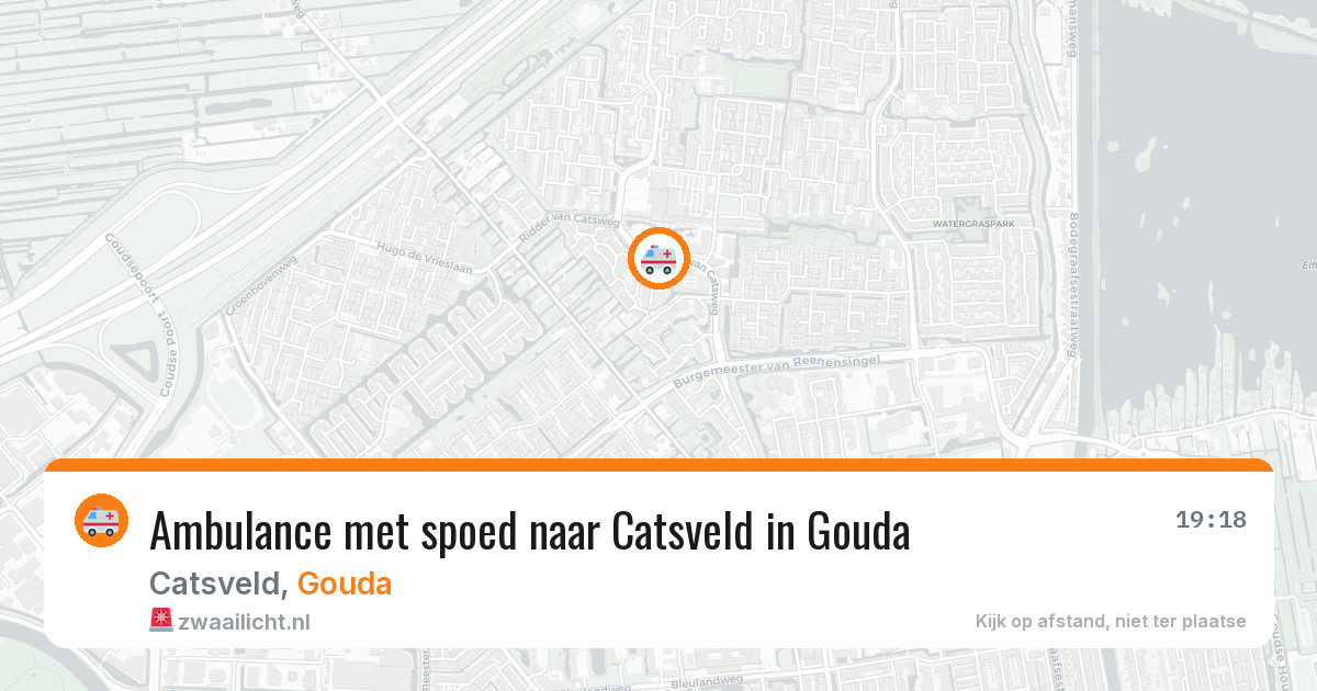 Ambulance met spoed naar Catsveld in Gouda — 11 aug 2026