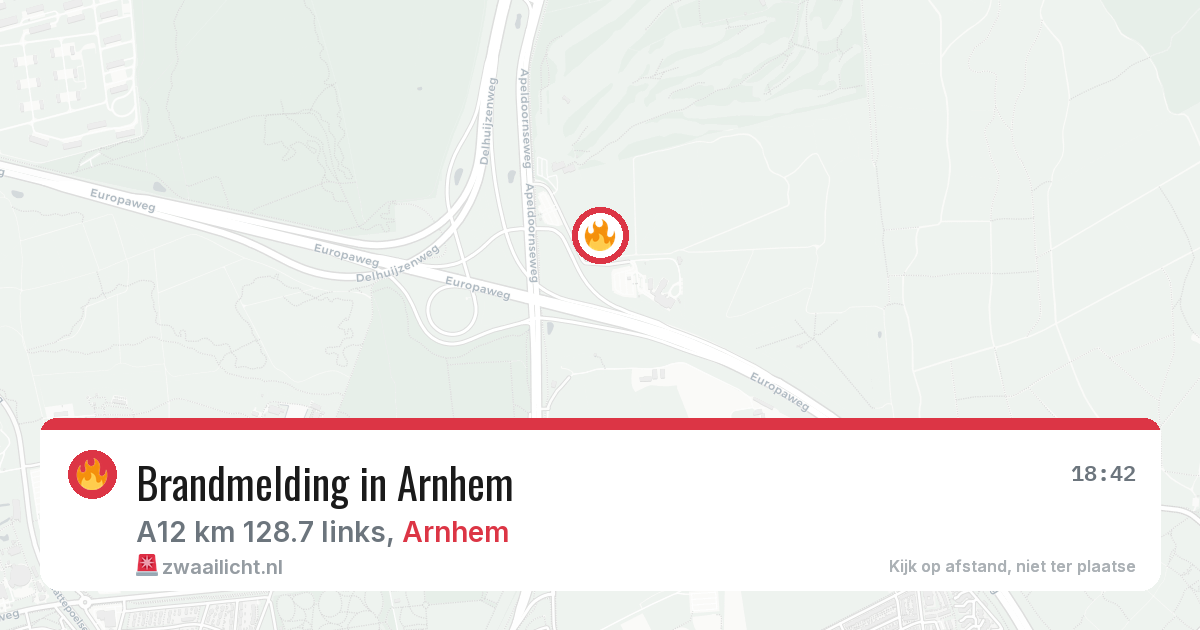 Brandmelding in Arnhem — 14 aug 2026