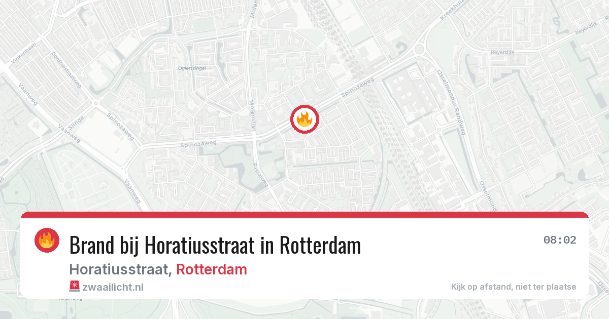 Brand bij Horatiusstraat in Rotterdam — 26 jun 2026
