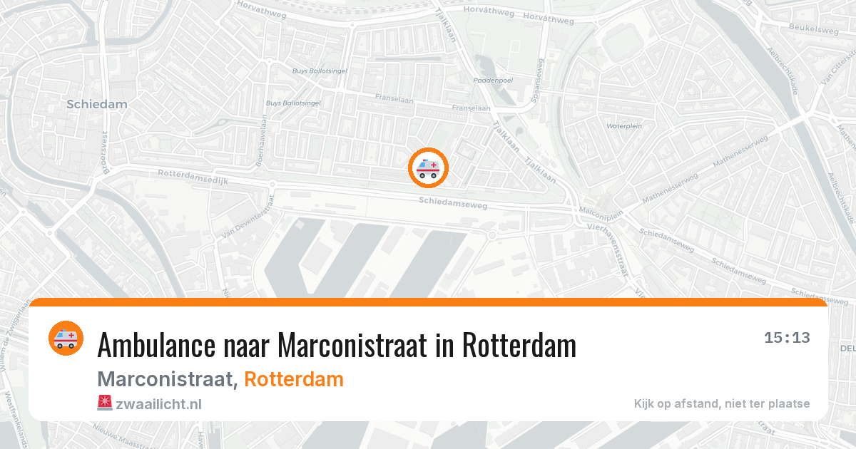 Ambulance naar Marconistraat in Rotterdam — 11 aug 2026