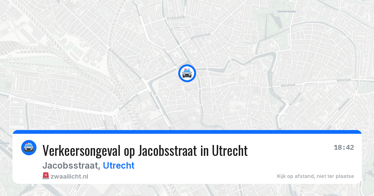 Verkeersongeval op Jacobsstraat in Utrecht — 7 apr 2026