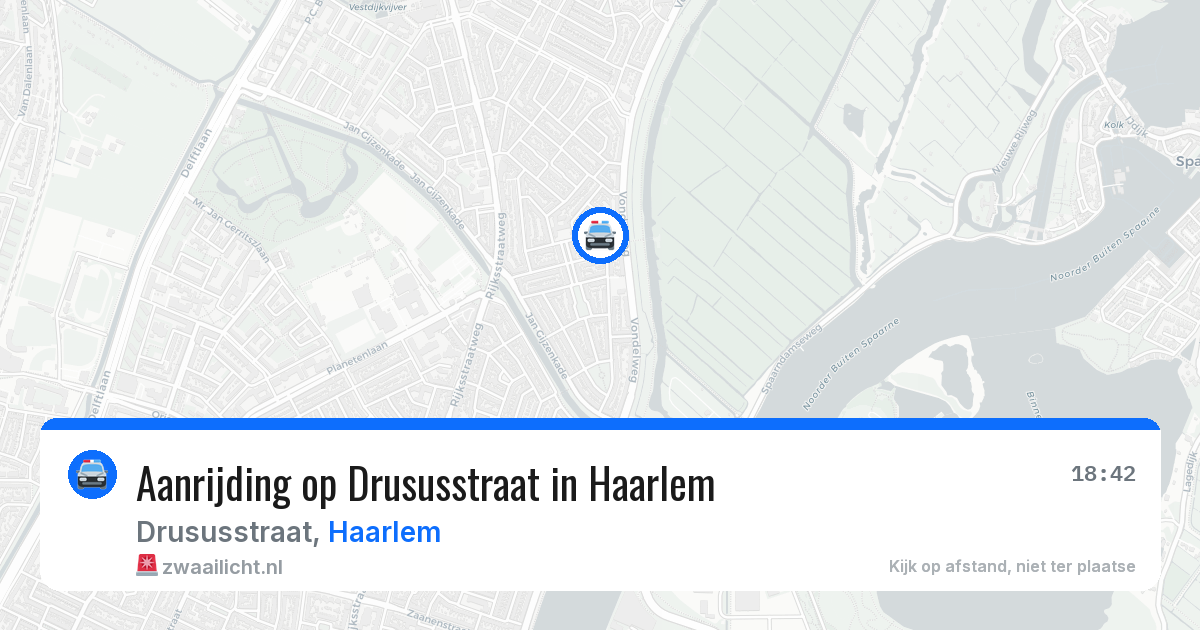Aanrijding op Drususstraat in Haarlem — 12 apr 2026