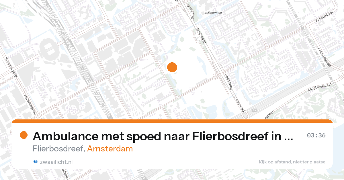 Ambulance met spoed naar Flierbosdreef in Amsterdam — 26 jun 2026