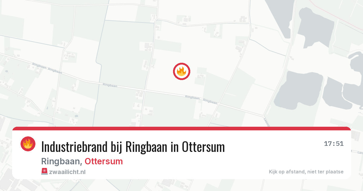Industriebrand bij Ringbaan in Ottersum — 11 apr 2026