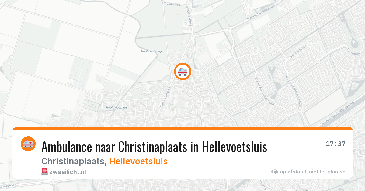 Ambulance naar Christinaplaats in Hellevoetsluis — 26 jun 2026