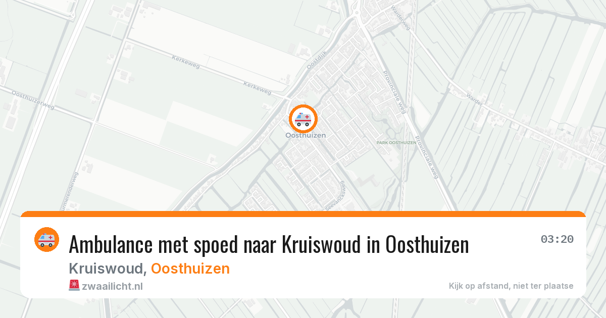 Ambulance met spoed naar Kruiswoud in Oosthuizen — 28 jan 2026