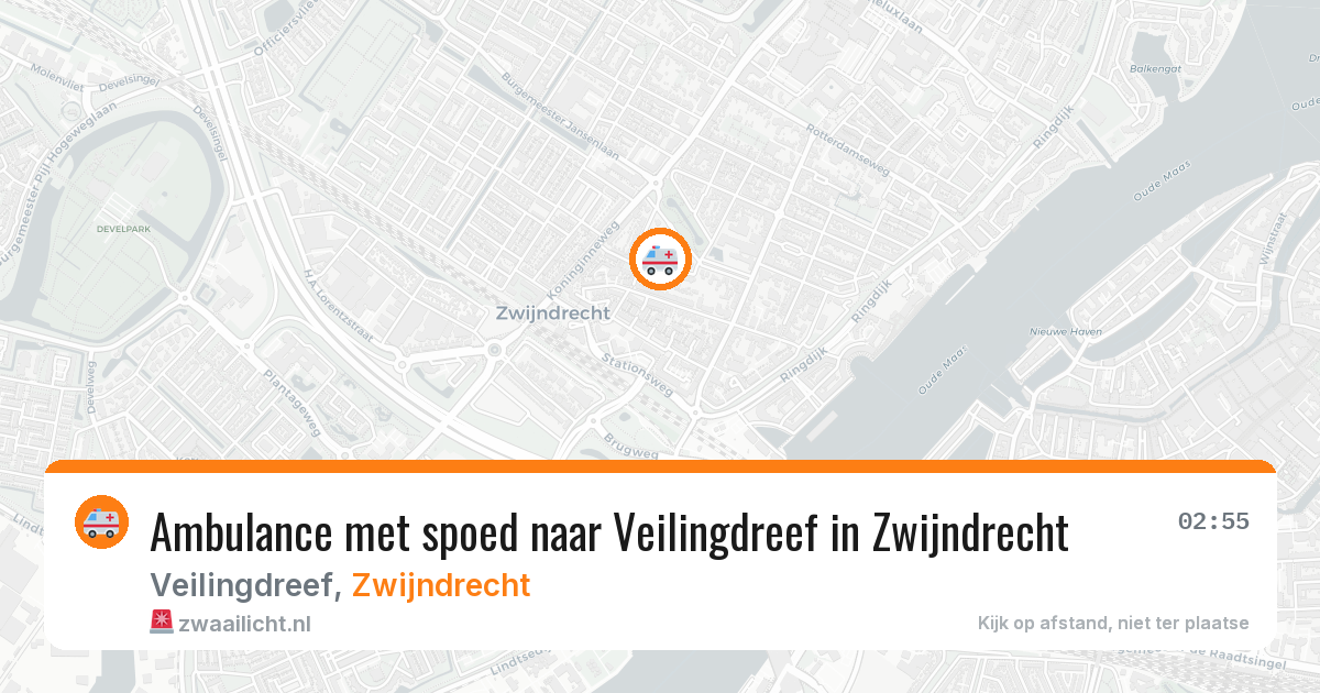 Ambulance met spoed naar Veilingdreef in Zwijndrecht — 10 jul 2026