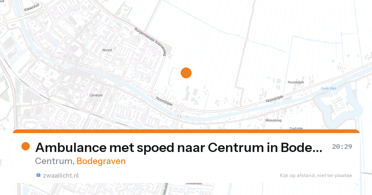 Ambulance met spoed naar Centrum in Bodegraven — 21 mei 2026