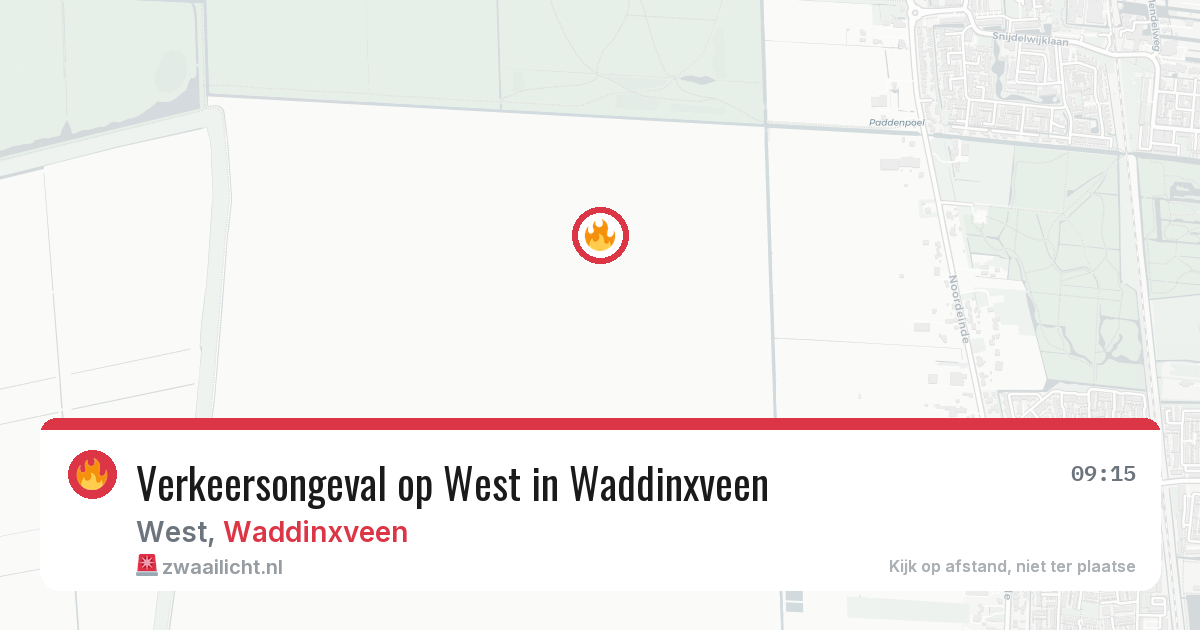 Verkeersongeval op West in Waddinxveen — 4 jul 2026