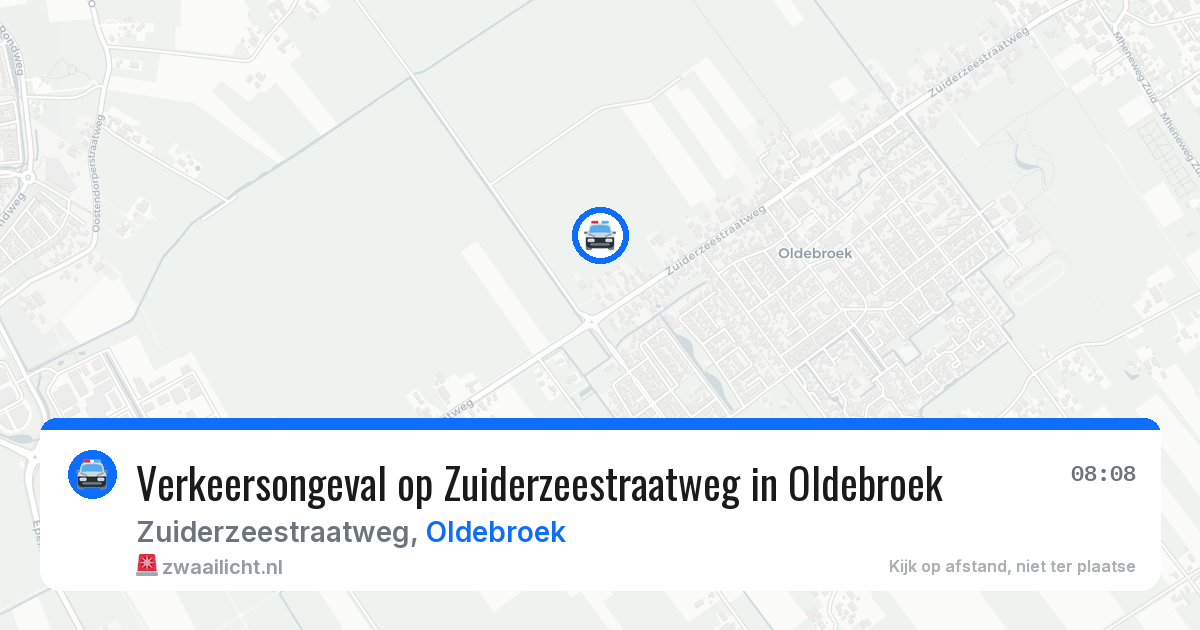 Verkeersongeval op Zuiderzeestraatweg in Oldebroek — 28 mei 2026