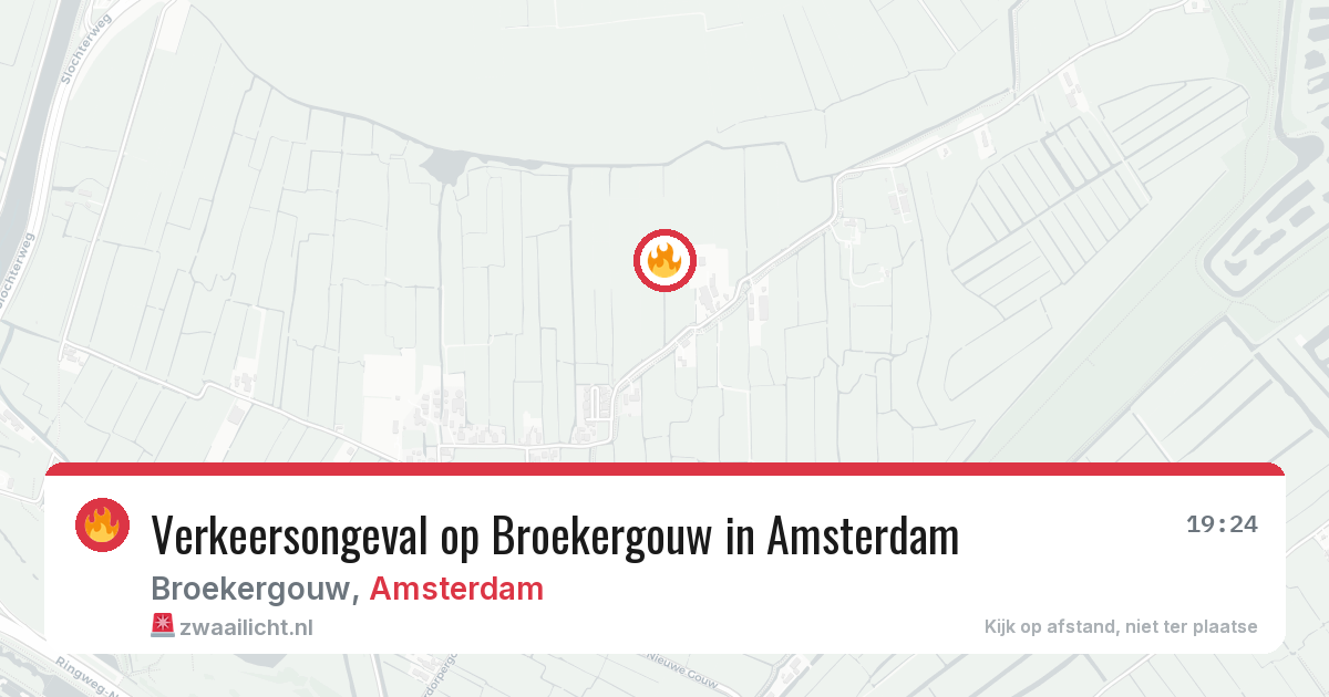 Verkeersongeval op Broekergouw in Amsterdam — 17 jun 2026