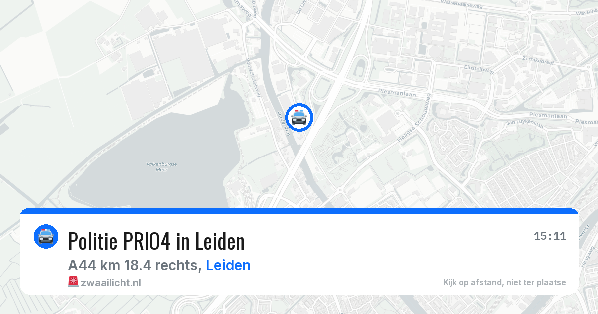 Politie PRIO4 in Leiden — 12 aug 2026 | 🚨 Zwaailicht.nl