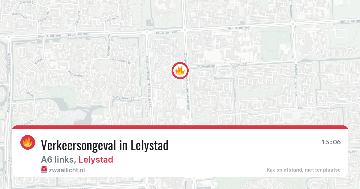 Verkeersongeval in Lelystad — 22 mei 2026