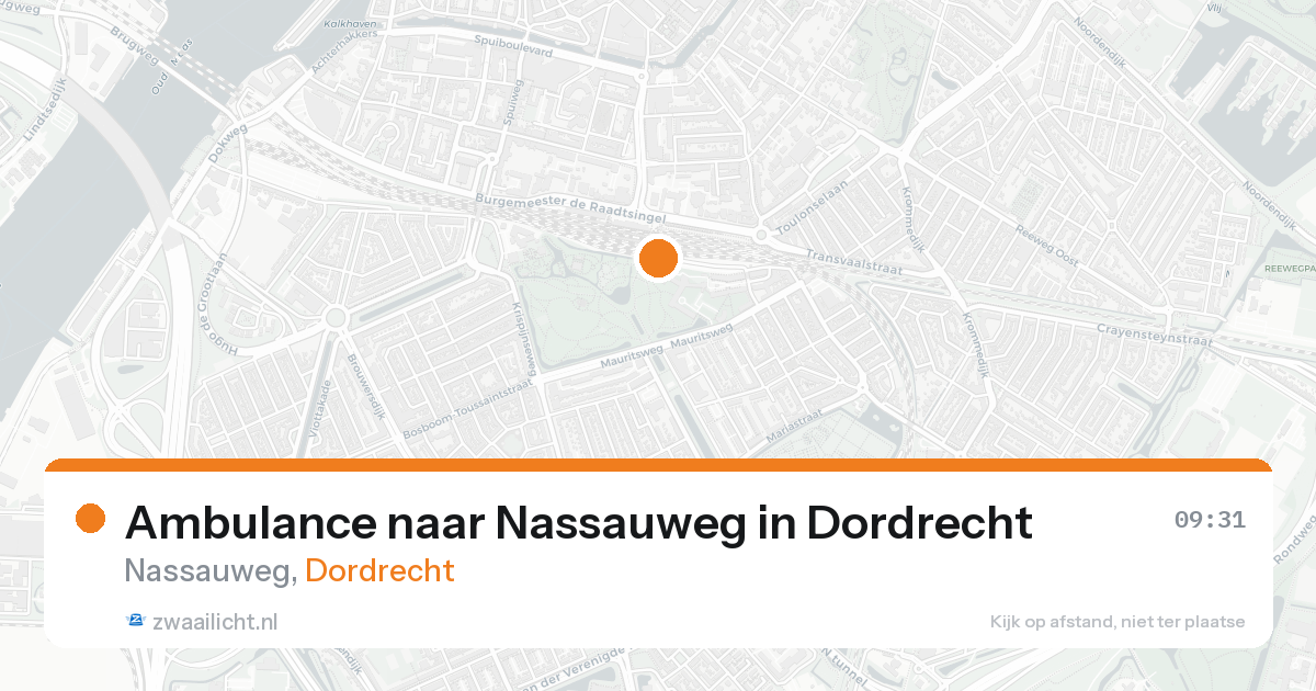Ambulance naar Nassauweg in Dordrecht — 31 jan 2026