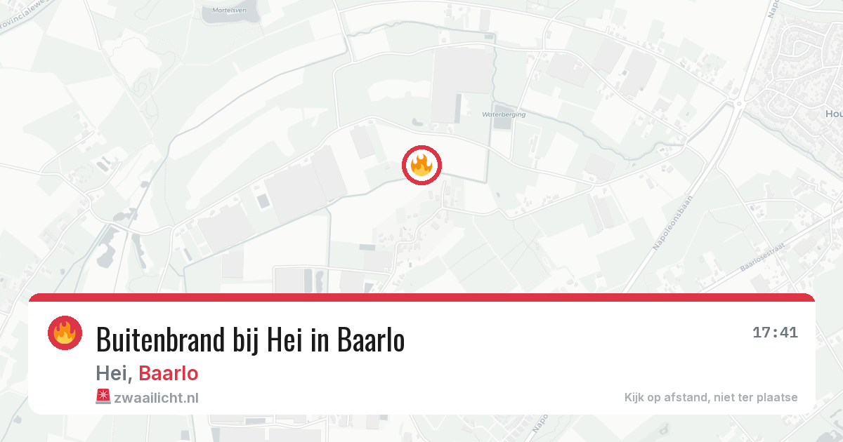 Buitenbrand bij Hei in Baarlo — 20 feb 2026