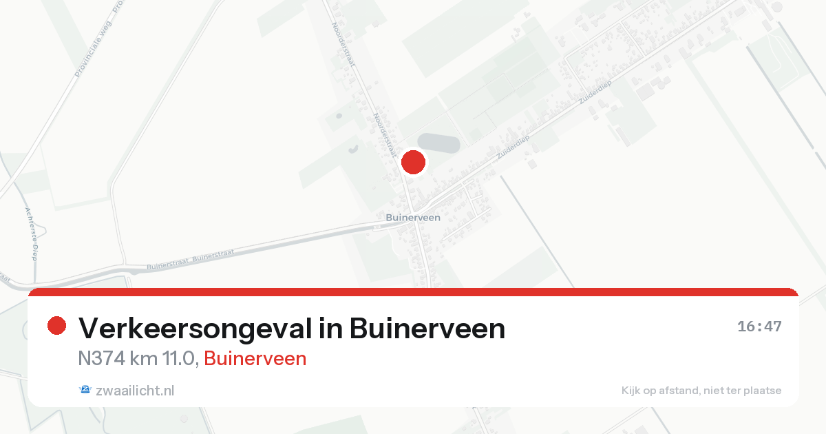 Verkeersongeval in Buinerveen — 31 jan 2026