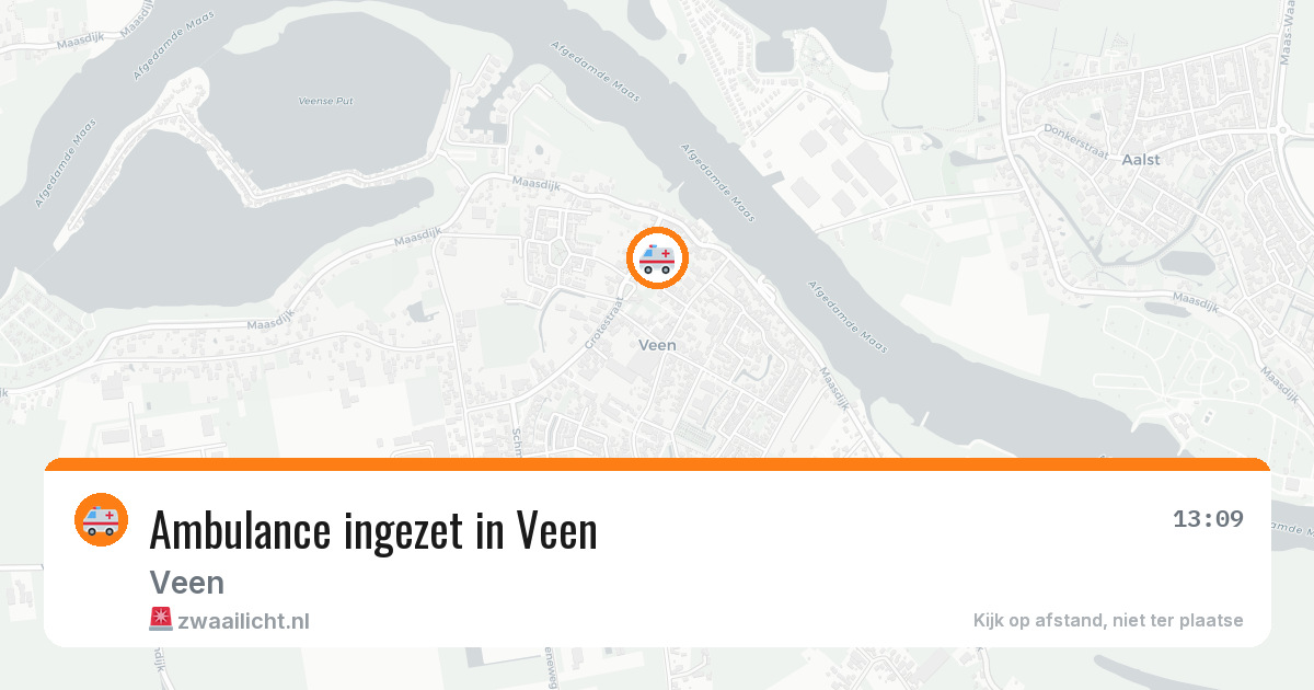 Ambulance ingezet in Veen — 21 mei 2026