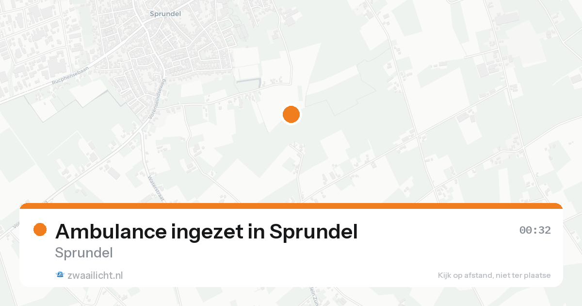 Ambulance ingezet in Sprundel — 17 aug 2026