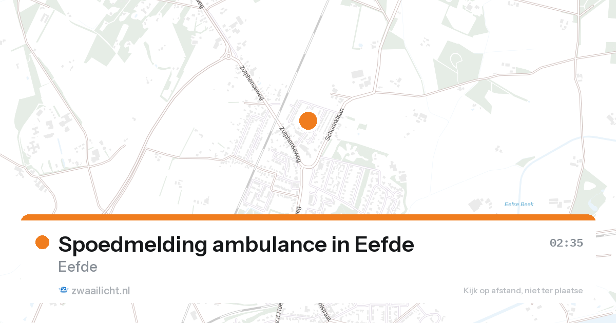 Spoedmelding ambulance in Eefde — 7 feb 2026