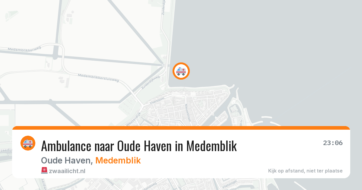 Ambulance naar Oude Haven in Medemblik — 1 apr 2026