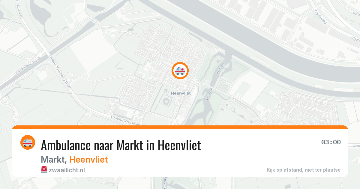 Ambulance naar Markt in Heenvliet — 30 jul 2026