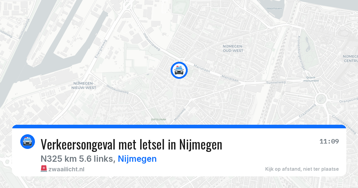 Verkeersongeval met letsel in Nijmegen — 24 apr 2026
