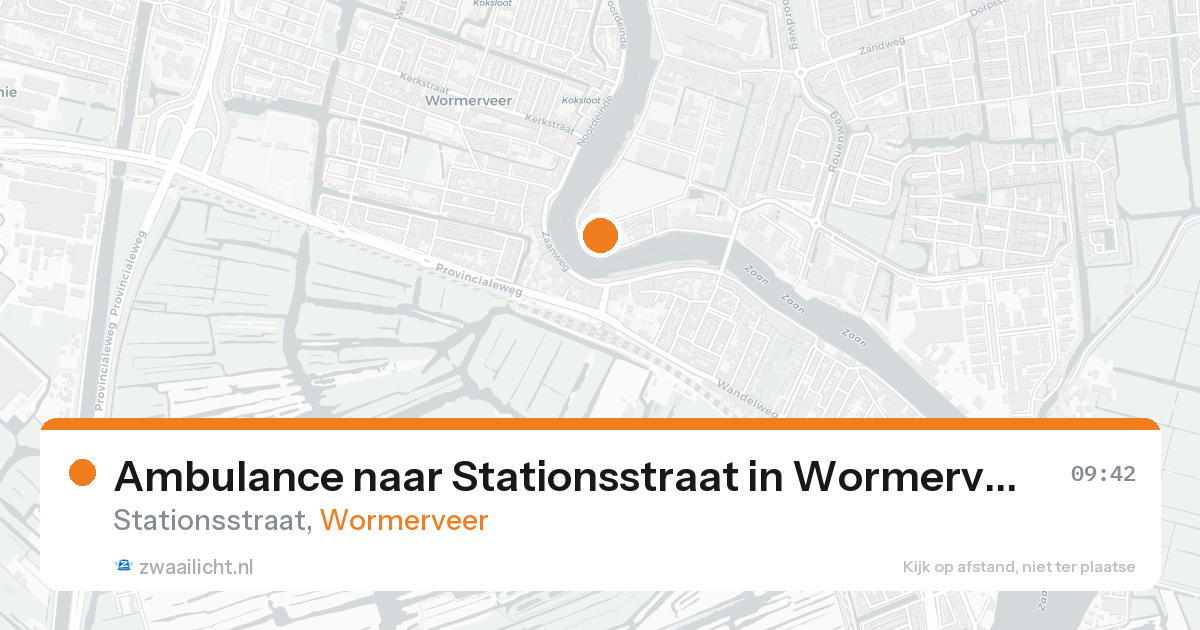 Ambulance naar Stationsstraat in Wormerveer — 27 mei 2026