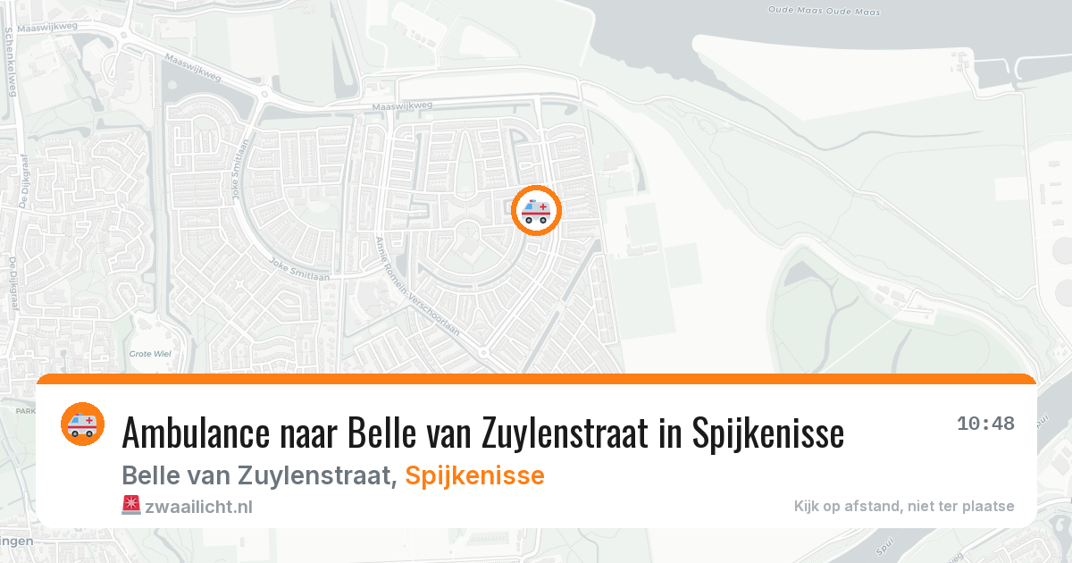 Ambulance naar Belle van Zuylenstraat in Spijkenisse — 30 jun 2026