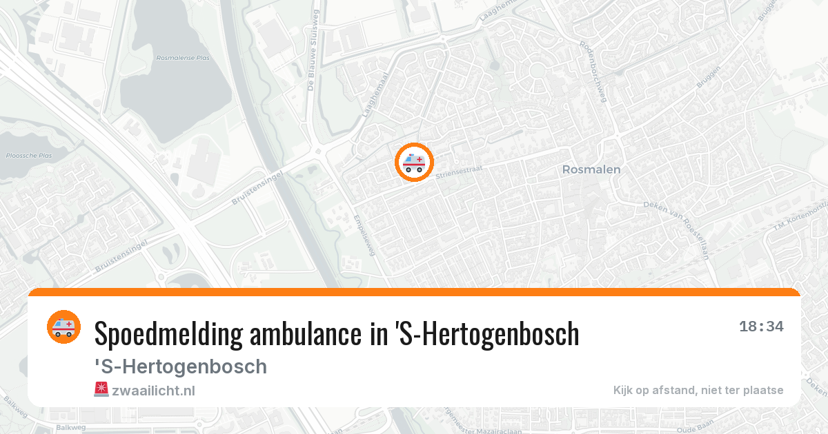 Spoedmelding ambulance in 'S-Hertogenbosch — 10 aug 2026