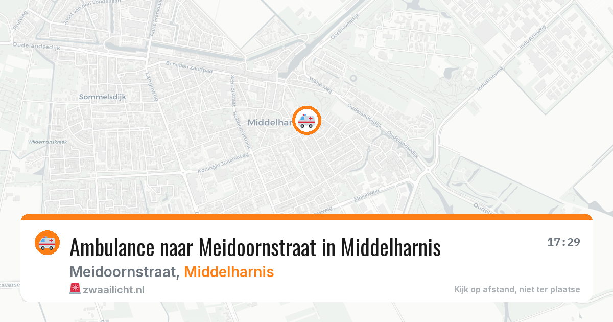 Ambulance naar Meidoornstraat in Middelharnis — 26 jun 2026