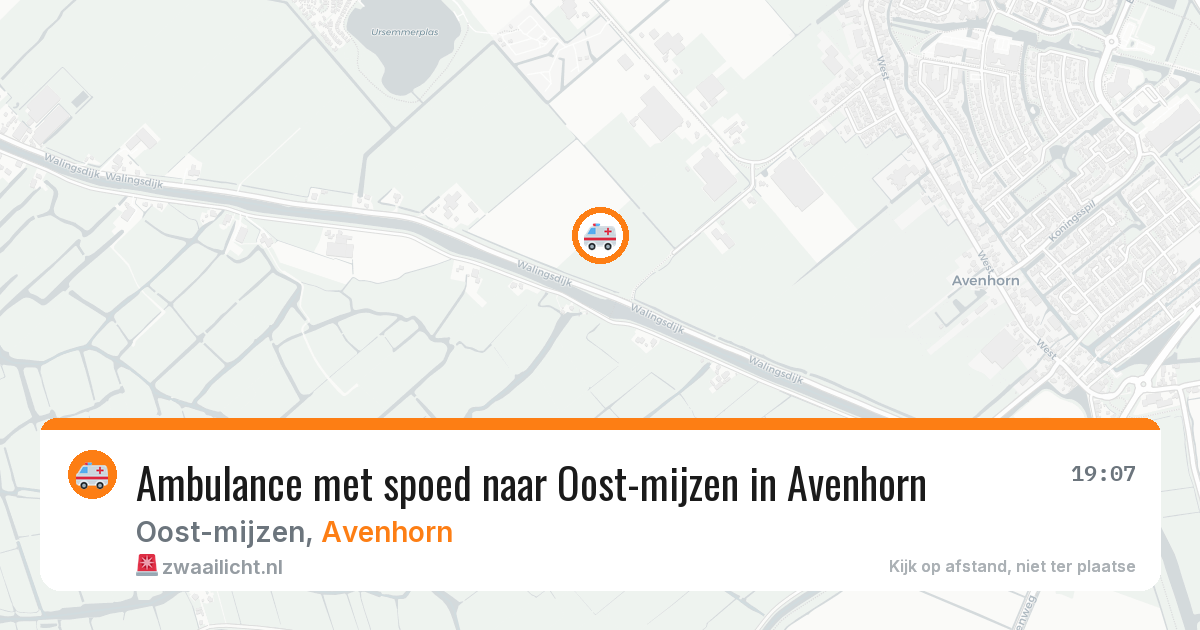 Ambulance met spoed naar Oost-mijzen in Avenhorn — 11 feb 2026
