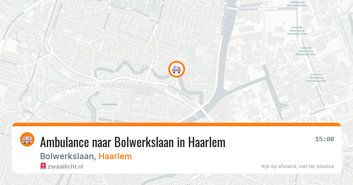 Ambulance naar Bolwerkslaan in Haarlem — 5 aug 2026
