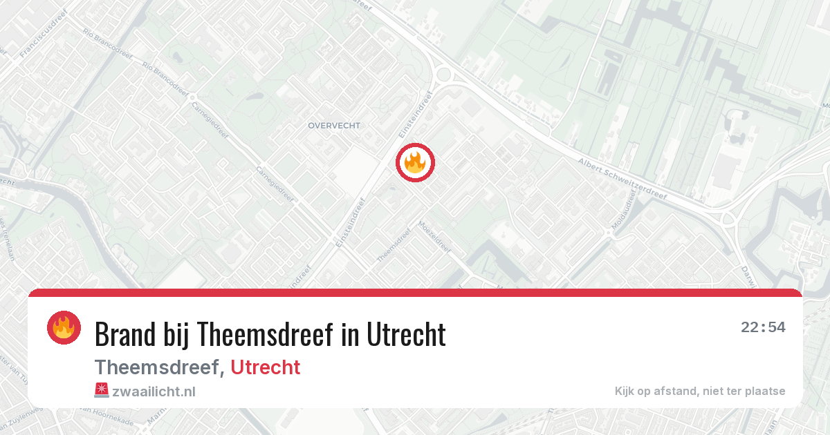 Brand bij Theemsdreef in Utrecht — 23 jun 2026