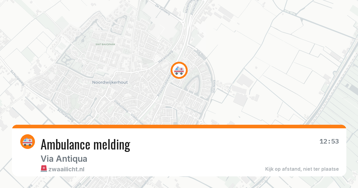 Ambulance melding — 29 jan 2026
