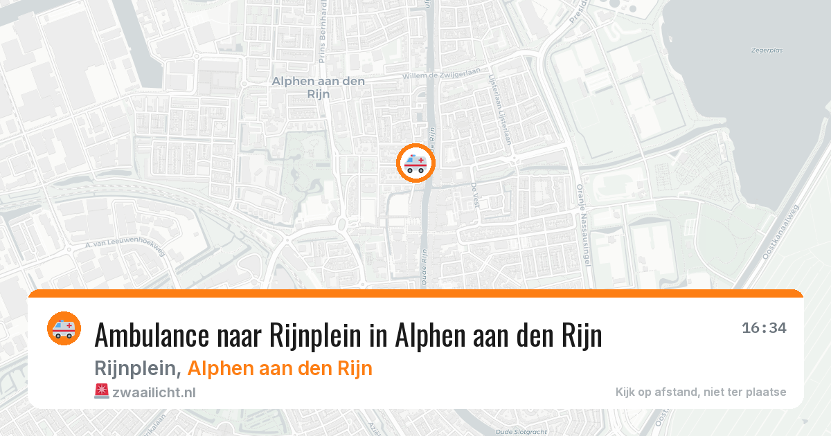 Ambulance naar Rijnplein in Alphen aan den Rijn — 4 aug 2026