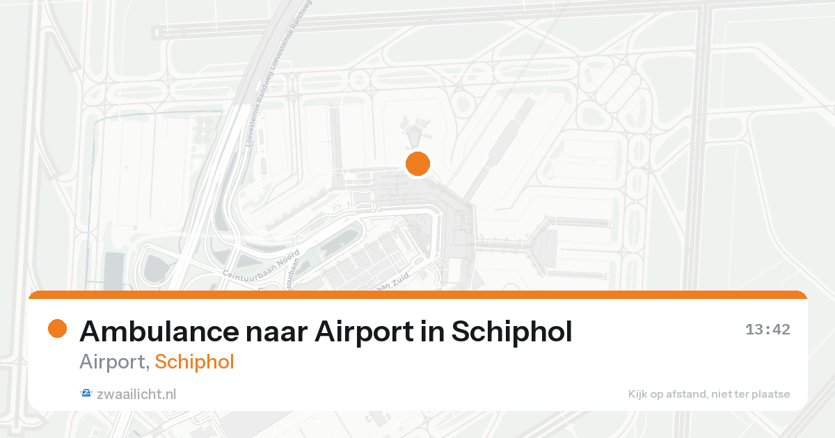 Ambulance naar Airport in Schiphol — 7 jun 2026