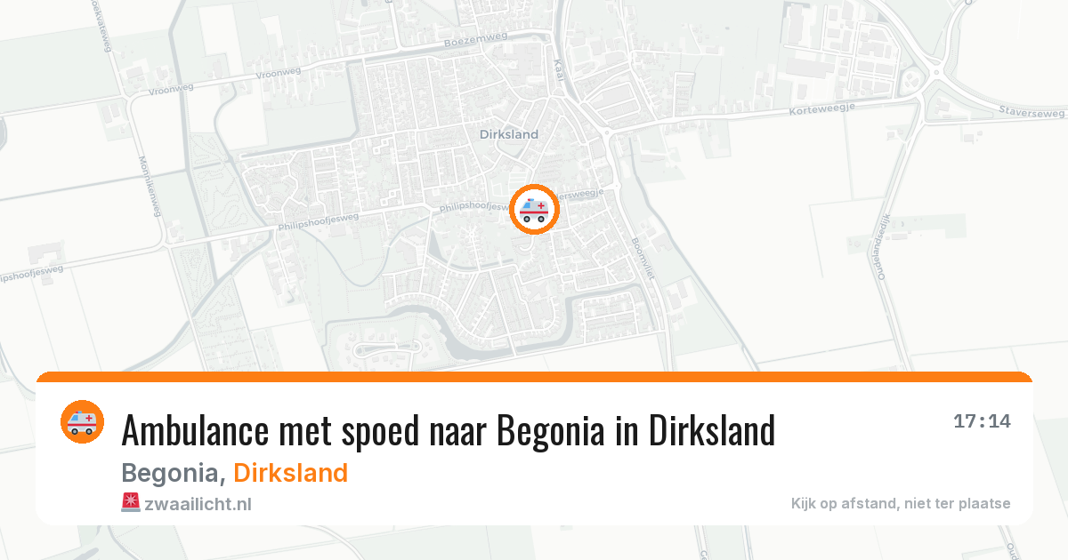Ambulance met spoed naar Begonia in Dirksland — 14 jul 2026