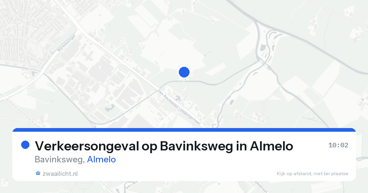Verkeersongeval op Bavinksweg in Almelo — 23 aug 2026