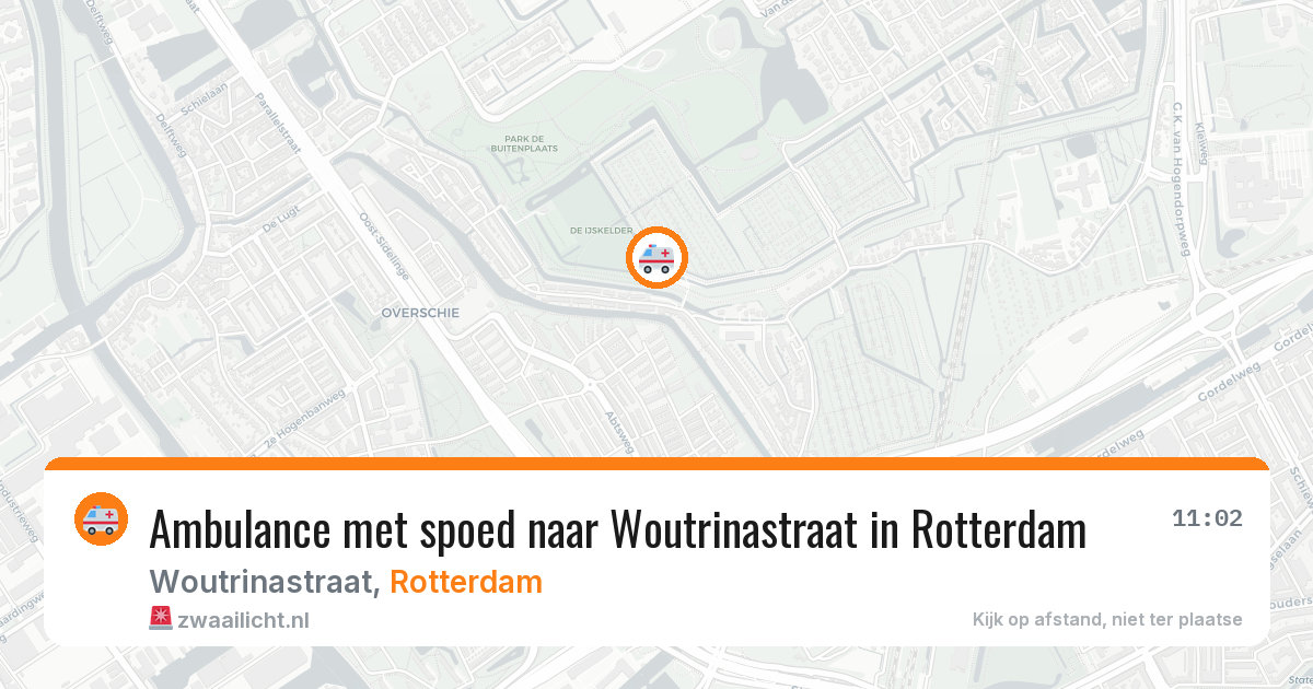 Ambulance met spoed naar Woutrinastraat in Rotterdam — 4 apr 2026