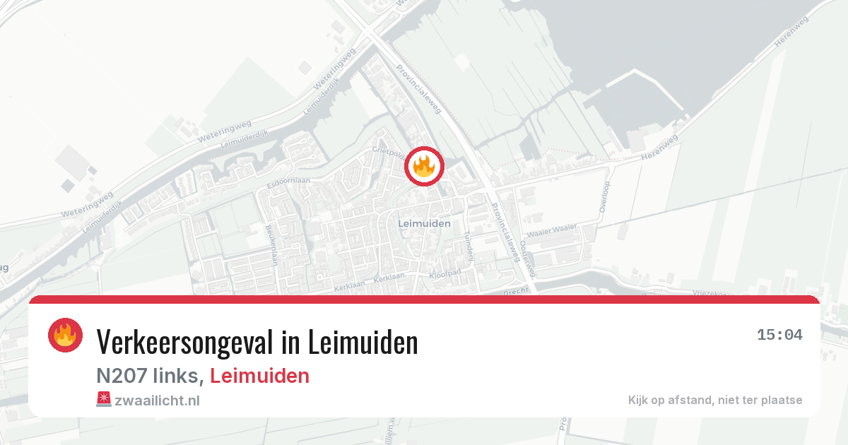 Verkeersongeval in Leimuiden — 14 feb 2026