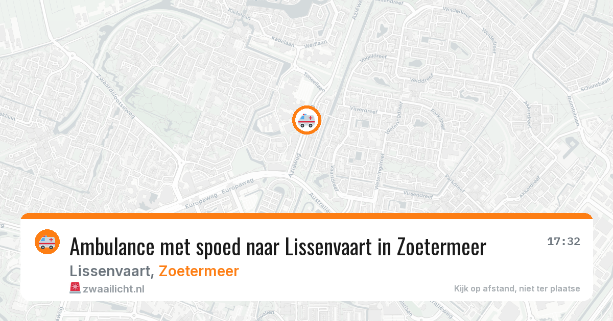 Ambulance met spoed naar Lissenvaart in Zoetermeer — 14 apr 2026